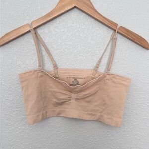 Anthropologie Nude Ribbed Seamless Bralette